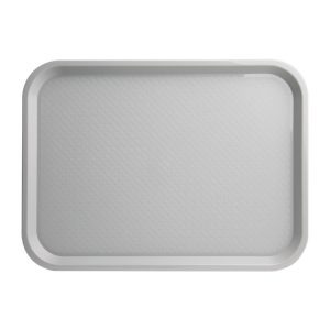 Kristallon Polypropylene Fast Food Tray Grey Medium 415mm