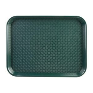 Kristallon Large Polypropylene Fast Food Tray Green 450mm