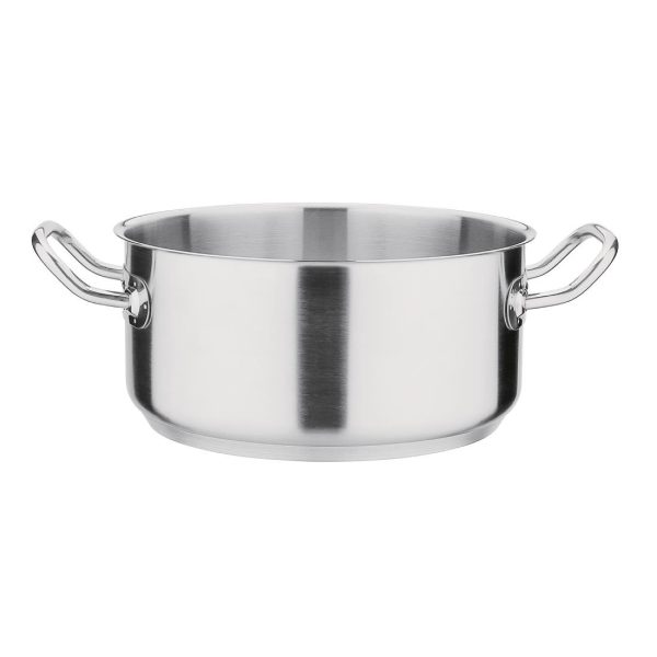 Size: 240(Ø)mm. Material: Stainless Steel. Induction Compatible. Lid: M950