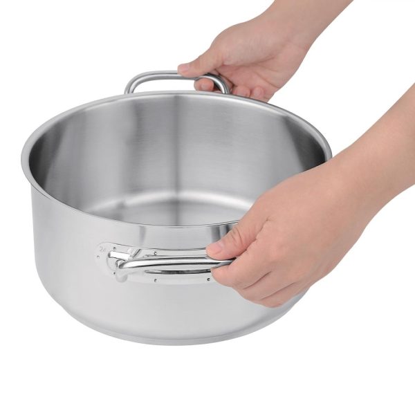 Size: 240(Ø)mm. Material: Stainless Steel. Induction Compatible. Lid: M950