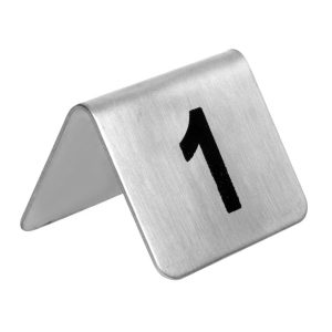 Stainless Steel Table Numbers 1-10 (Pack of 10)