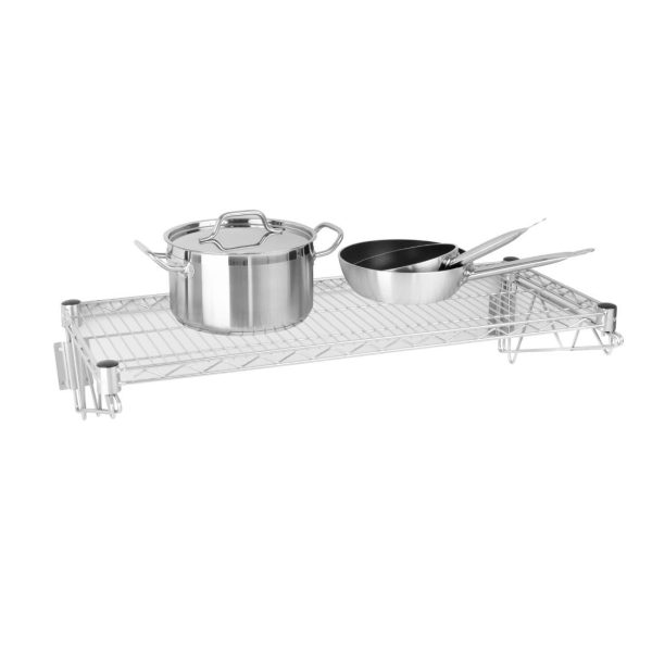 Size: 910(W) x 360(D)mm. Material: Chrome coated steel