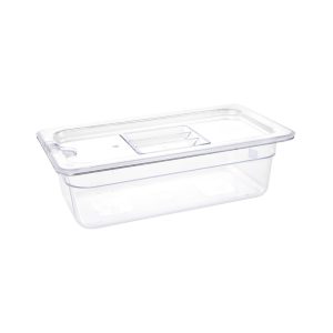 Capacity: 3.8Ltr. GN 1/3. Third Size. Clear. 100mm depth.