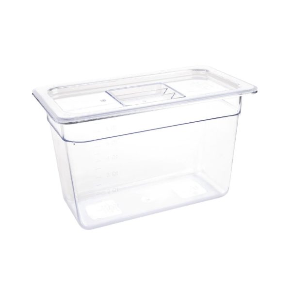 Capacity: 7Ltr. GN 1/3. Third Size. Clear. 200mm depth