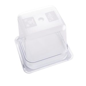 Capacity: 2.3Ltr. GN 1/6. Sixth Size. Clear. 150mm depth