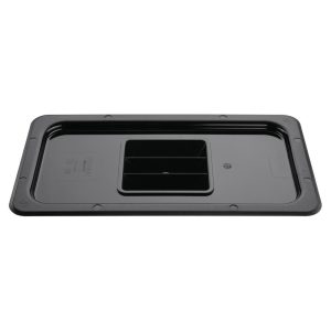 Vogue Polycarbonate 1/3 Gastronorm Lid Black