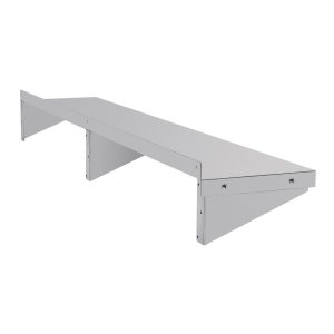 Size: 1500(W) x 300(D)mm. Material: Stainless steel. Brackets included