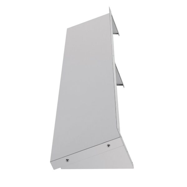 Size: 1800(W) x 300(D)mm. Material: Stainless steel. Brackets included