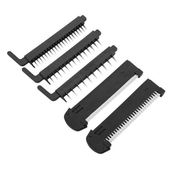 With five easily removable blades.