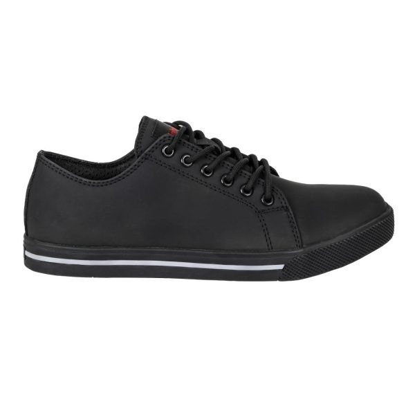 Slipbuster Recycled Microfibre Safety Trainers Matte Black 37