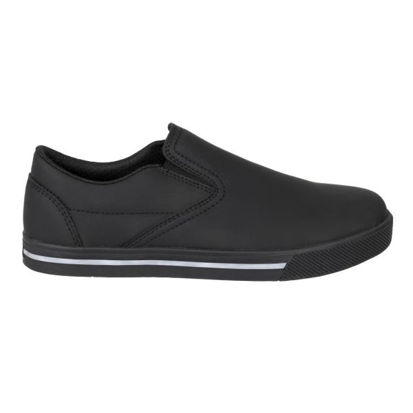 Slipbuster Recycled Microfibre Slip-on Shoe Matte Black 37
