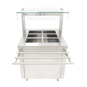 Parry Flexi-Serve Hot Cupboard with Wet Bain Marie Top and Quartz Heated Gantry FS-HBW2PACK