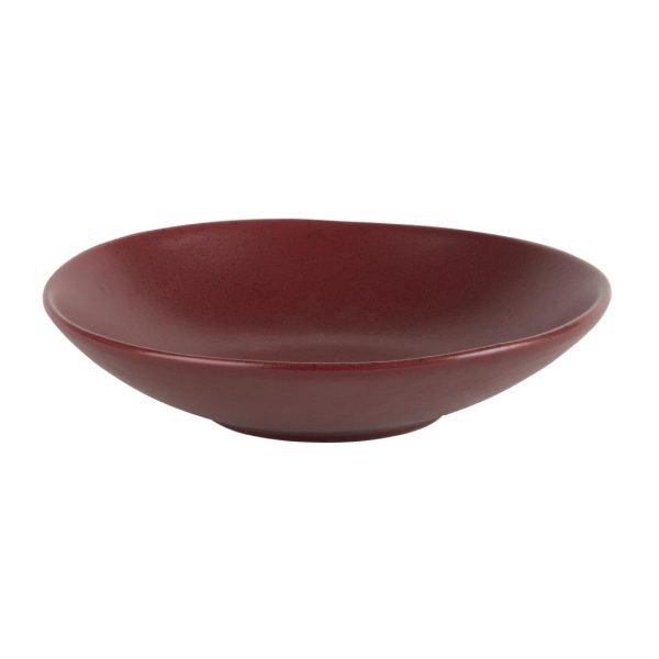 Olympia Build A Bowl Red Flat Bowl – 195x45mm (Box 6)