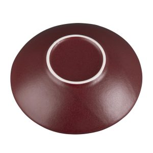 Olympia Build A Bowl Red Flat Bowl – 195x45mm (Box 6)