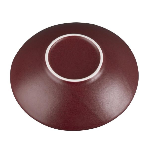 Olympia Build A Bowl Red Flat Bowl – 195x45mm (Box 6)