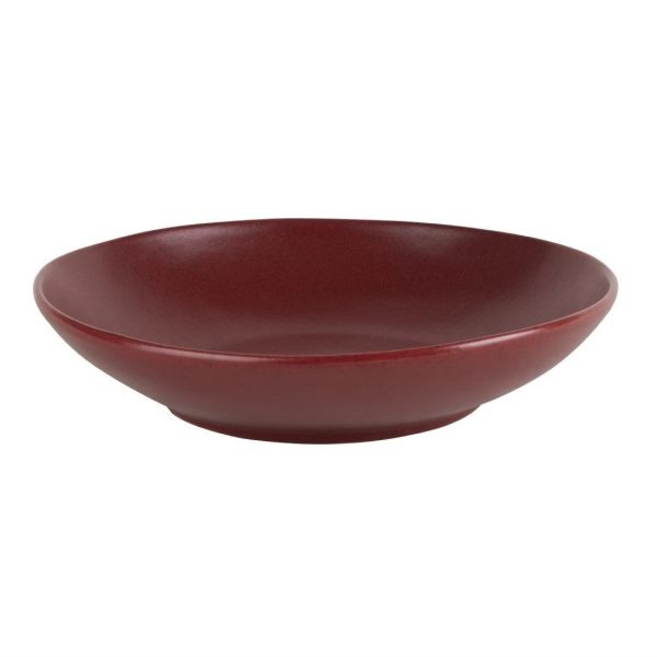 Olympia Build A Bowl Red Flat Bowl – 250x45mm (Box 4)