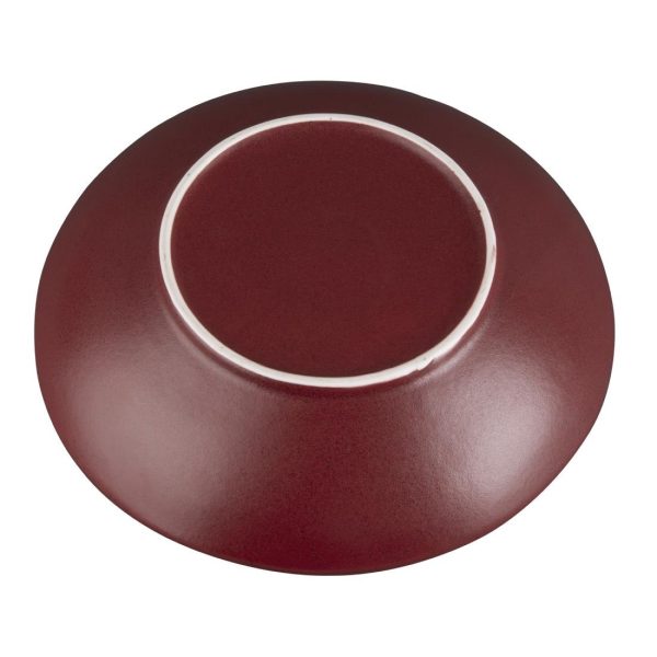 Olympia Build A Bowl Red Flat Bowl – 250x45mm (Box 4)