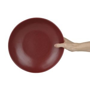 Olympia Build A Bowl Red Flat Bowl – 250x45mm (Box 4)
