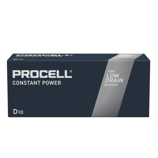 Duracell Procell Constant Power D 1.5V Battery (Pack of 10)