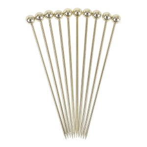Beaumont Ball Garnish Pick Gold Plated (Pack of 10)
