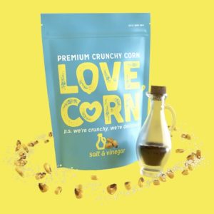 LOVE CORN Crunchy Corn Snack Salt & Vinegar (10x45g)