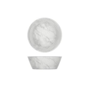 White Marble Agra Melamine Bowl 20.5 x 7.5cm QTY:6