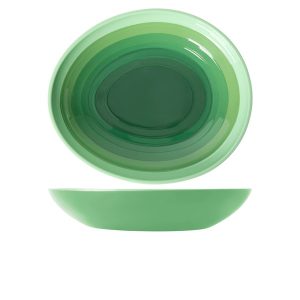 Shoots Green Atlantis Melamine Oval Bowl 38 x 32.5 x 7cm QTY:1
