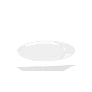 Opulence White Boston Melamine Oval Plate 30.5 x 11cm QTY:10