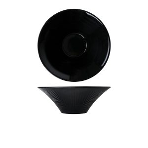 Midnight Black Boston Melamine Bowl 25.5 x 9cm QTY:6