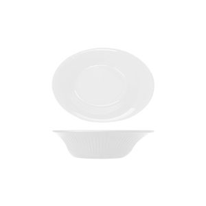 Opulence White Boston Melamine Oval Bowl 25.5 x 19 x 6.7cm QTY:6