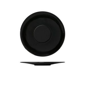 Midnight Black Boston Melamine Plate 28cm QTY:10