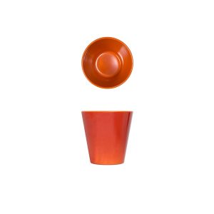 Orange Glazed Melamine Casablanca Pot 9.5cm QTY:6