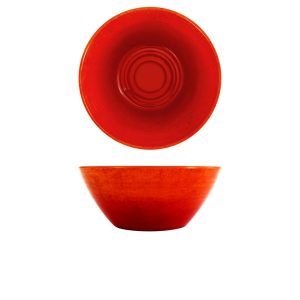 Orange Glazed Melamine Casablanca Bowl 24.5 x 10cm QTY:1
