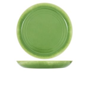 Light Green Glazed Melamine Casablanca Bowl 38 x 4.5cm QTY:1