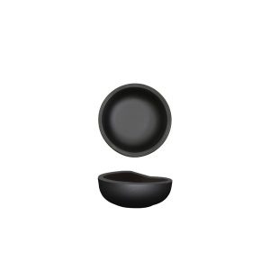 Black Copenhagen Round Melamine Bowl 8.5 x 3.5cm QTY:24
