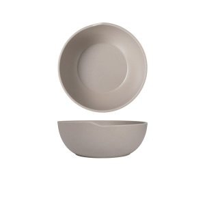 Sand Brown Copenhagen Round Melamine Bowl 20 x 7.5cm QTY:6