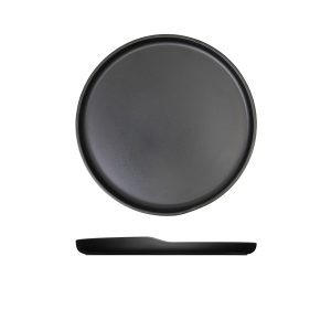 Black Copenhagen Round Melamine Plate 28cm QTY:6
