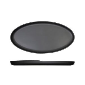 Black Copenhagen Oval Melamine Dish 47.5 x 24cm QTY:1