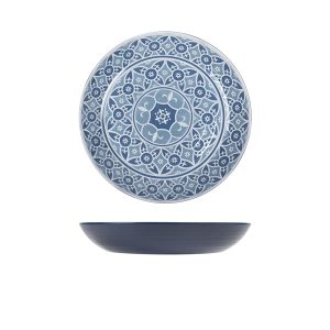 Blue Marrakesh Melamine Bowl 28 x 4.5cm QTY:1