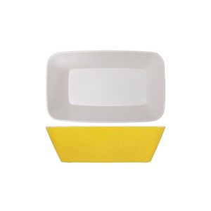 Lemon Yellow Seville Melamine GN1/4 Deep Dish 26.5 x 16.2 x 8cm QTY:1