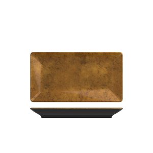 Copper/Black Utah Melamine Platter 32.5 x 17.5cm QTY:6