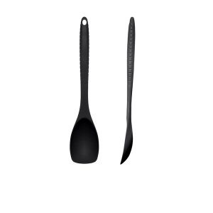 Black Silicone Spoon 30cm QTY:1