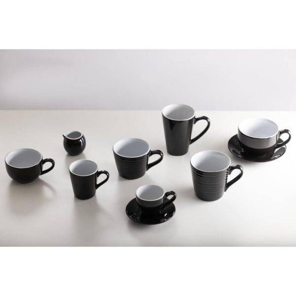 Olympia Cafe Aroma Mug Black – 230ml (Pack of 6)