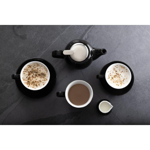 Olympia Cafe Aroma Mug Black – 230ml (Pack of 6)
