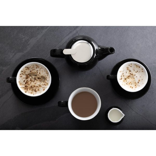 Olympia Cafe Aroma Mug Black – 230ml (Pack of 6)