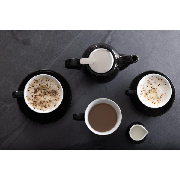 Olympia Cafe Aroma Mug Black – 230ml (Pack of 6)