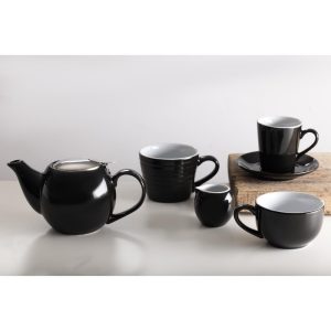 Olympia Cafe Aroma Mug Black – 340ml (Pack of 6)