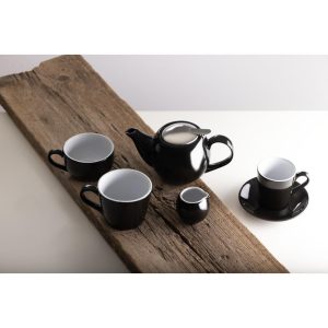 Olympia Cafe Aroma Mug Black – 340ml (Pack of 6)