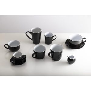 Olympia Cafe Aroma Mug Black – 230ml (Pack of 6)