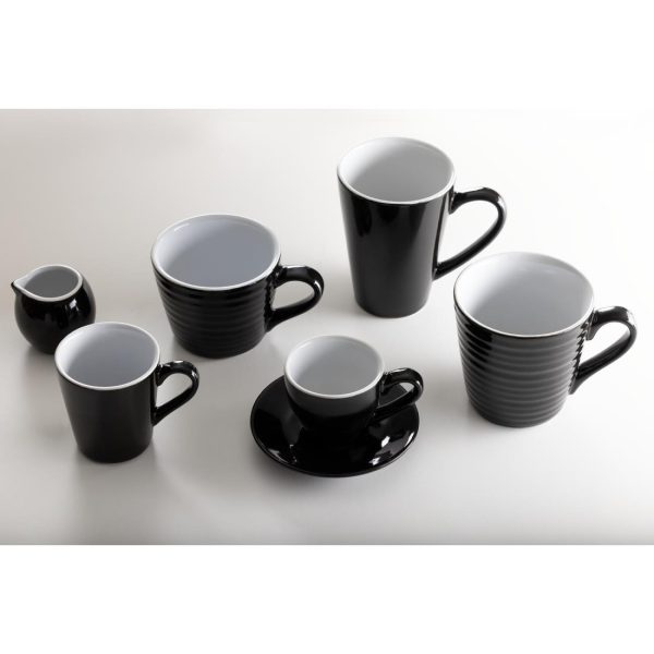 Olympia Cafe Aroma Mug Black – 230ml (Pack of 6)